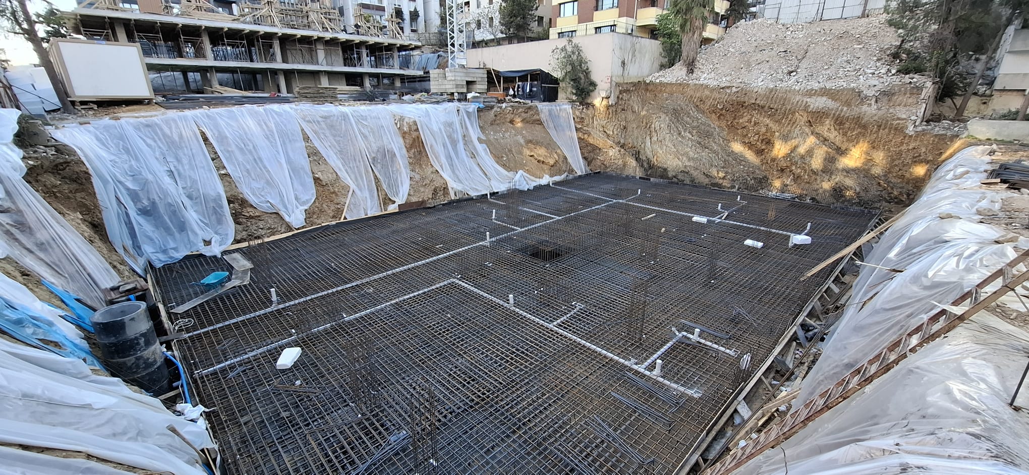 Bina temel altı altyapı tesisat borulaması